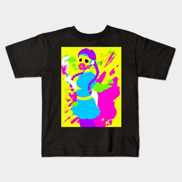 Eye-Strain Wednesday Addams Kids T-Shirt by EmzGalaxy